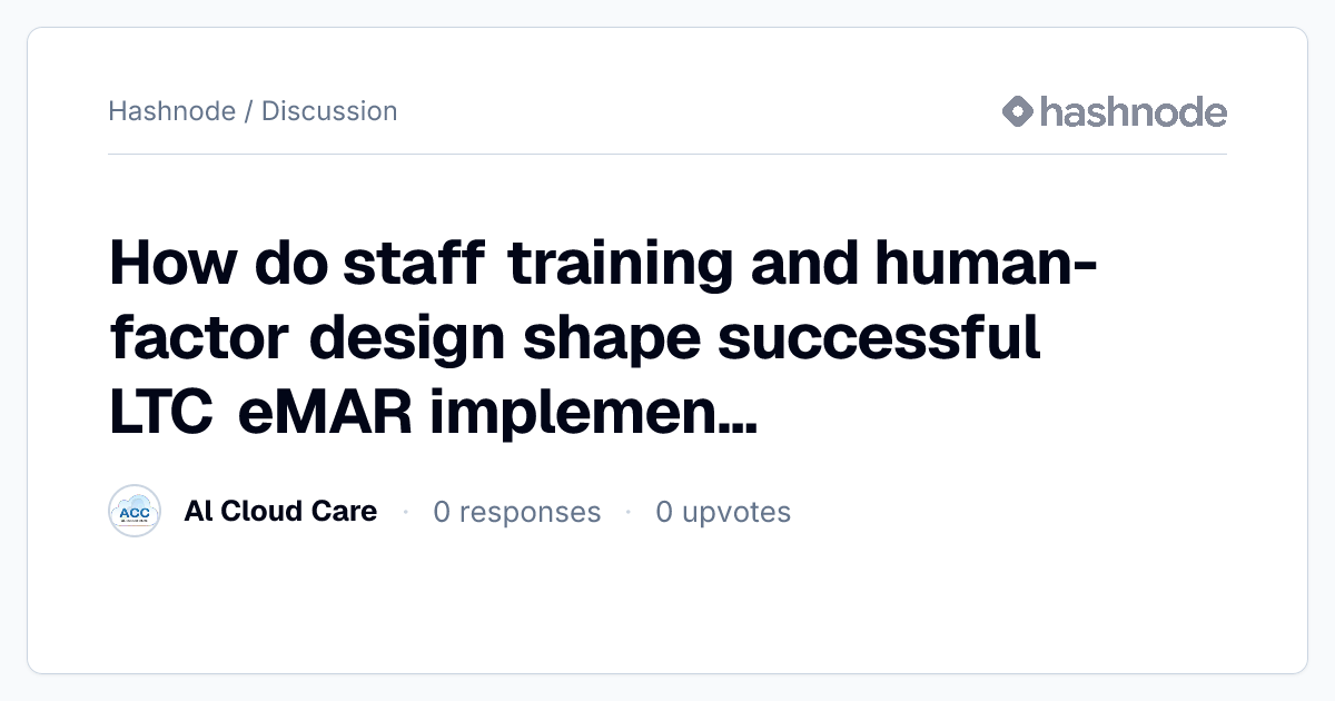 Discussion on "How do staff training and human-factor design shape ...