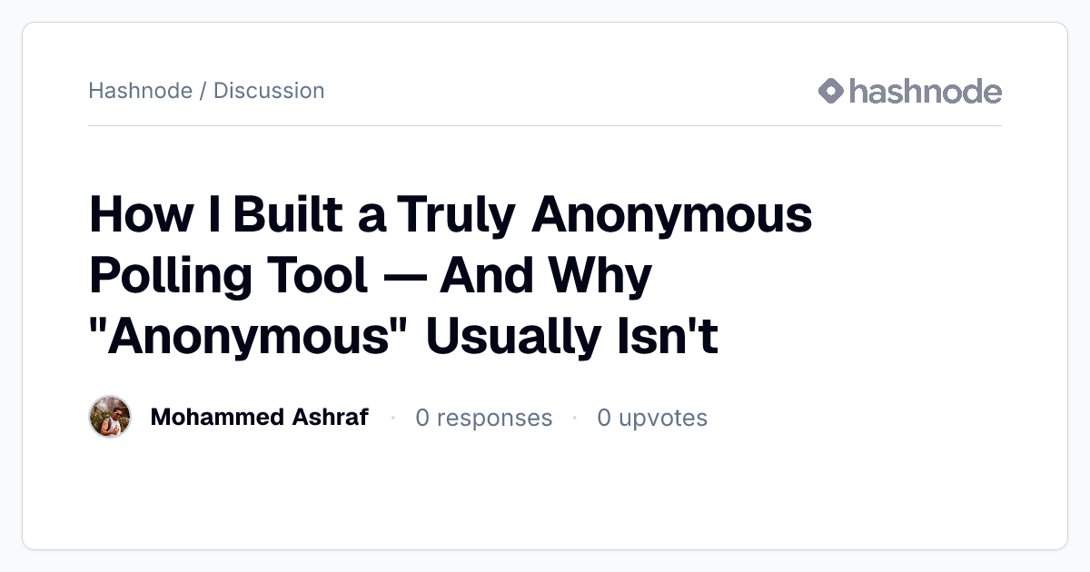 Discussion on 