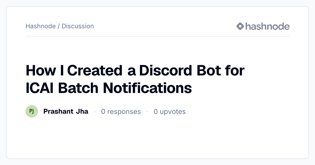 Discussion on 