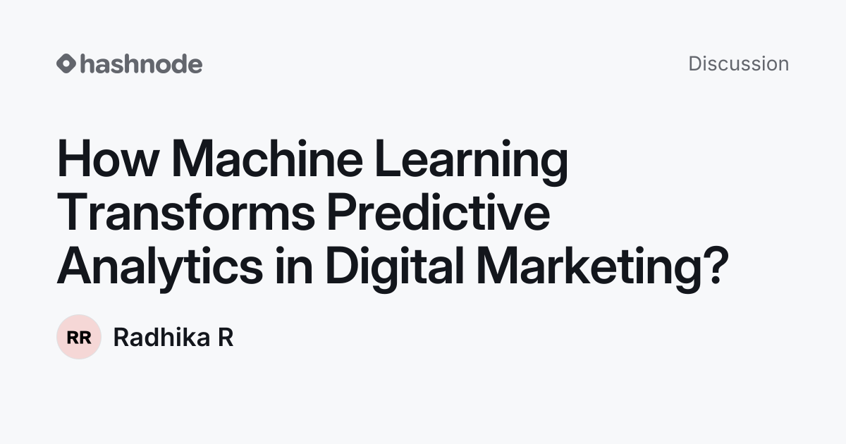 Discussion on "How Machine Learning Transforms Predictive Analytics in ...