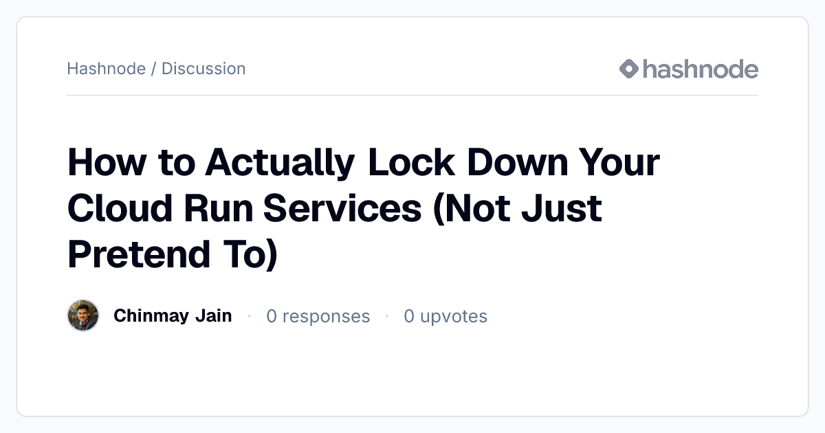 Discussion on 