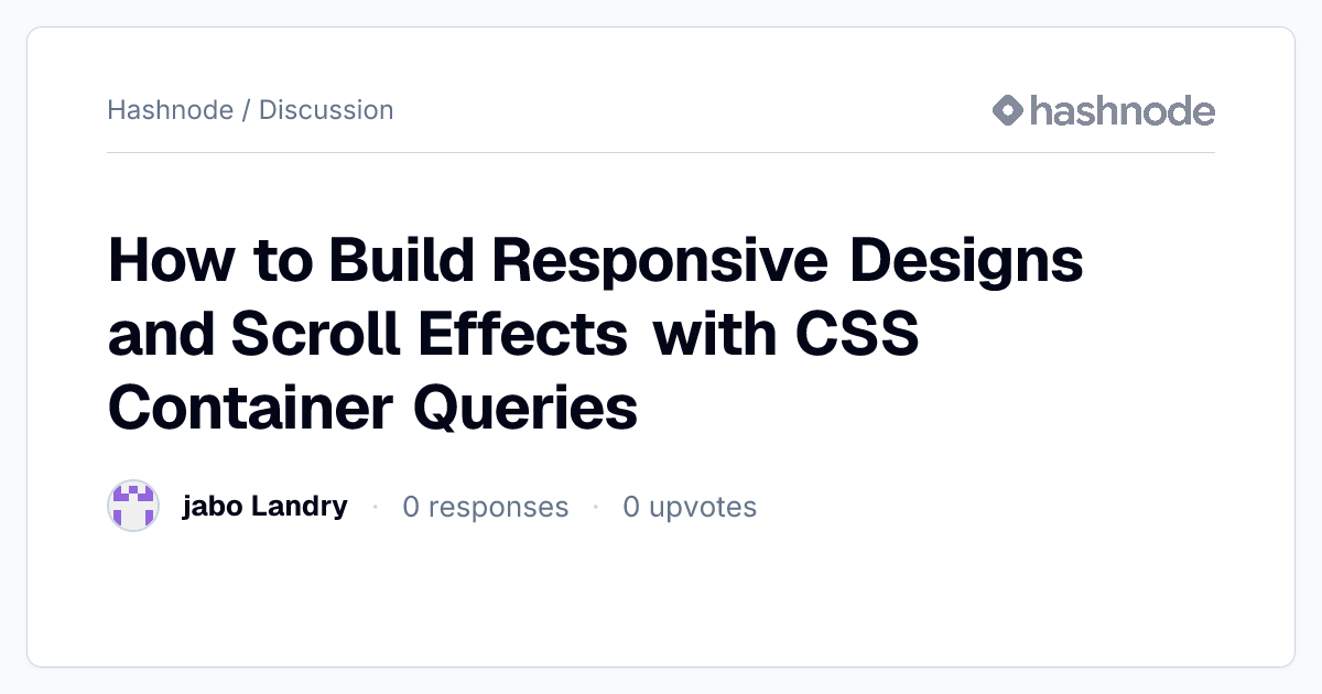 Discussion on 