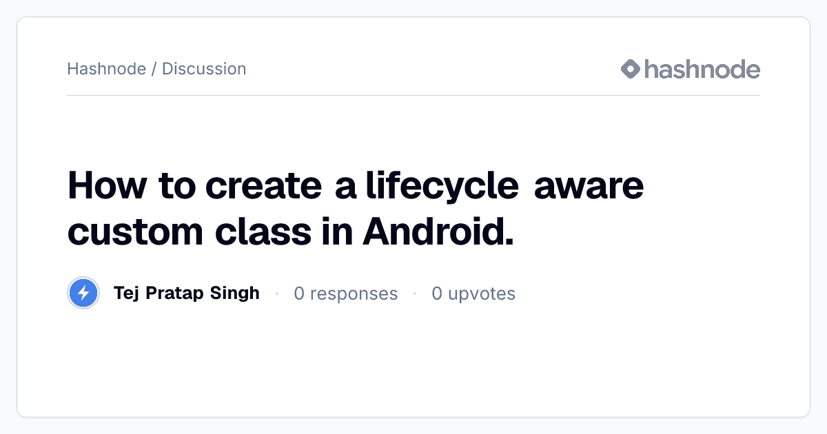 Discussion on 