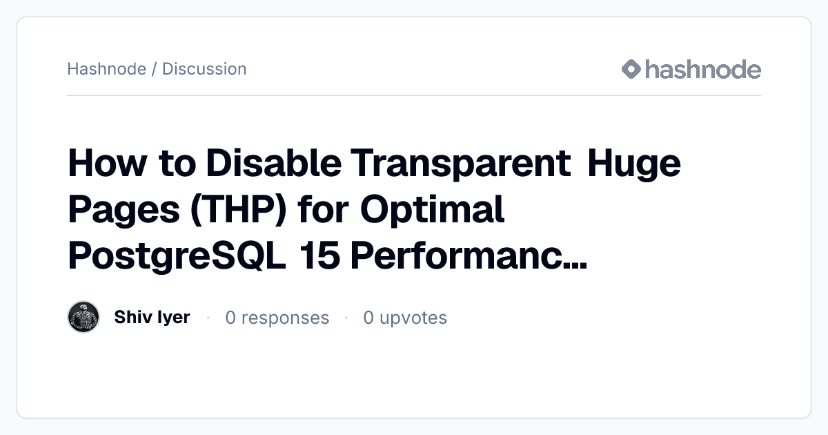 Discussion on 