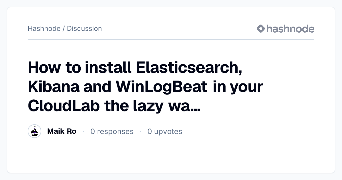Discussion on 