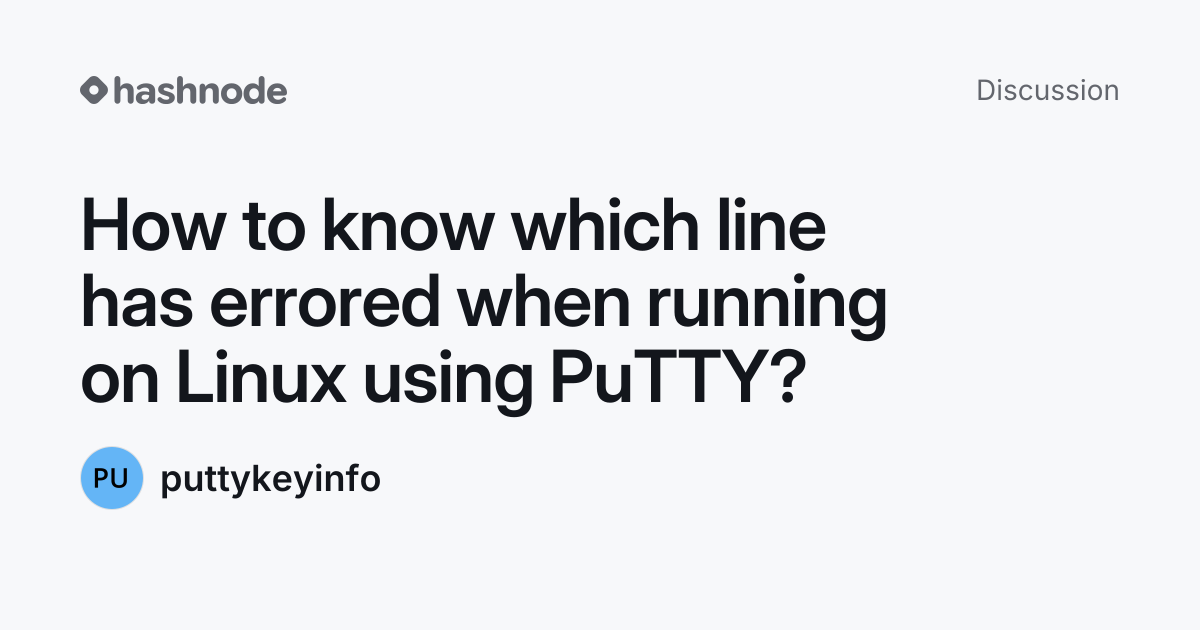 Discussion on 