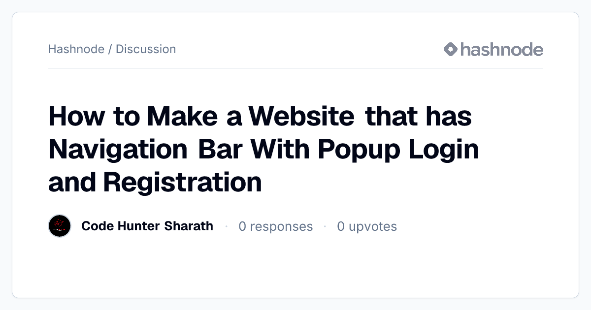 Discussion on 