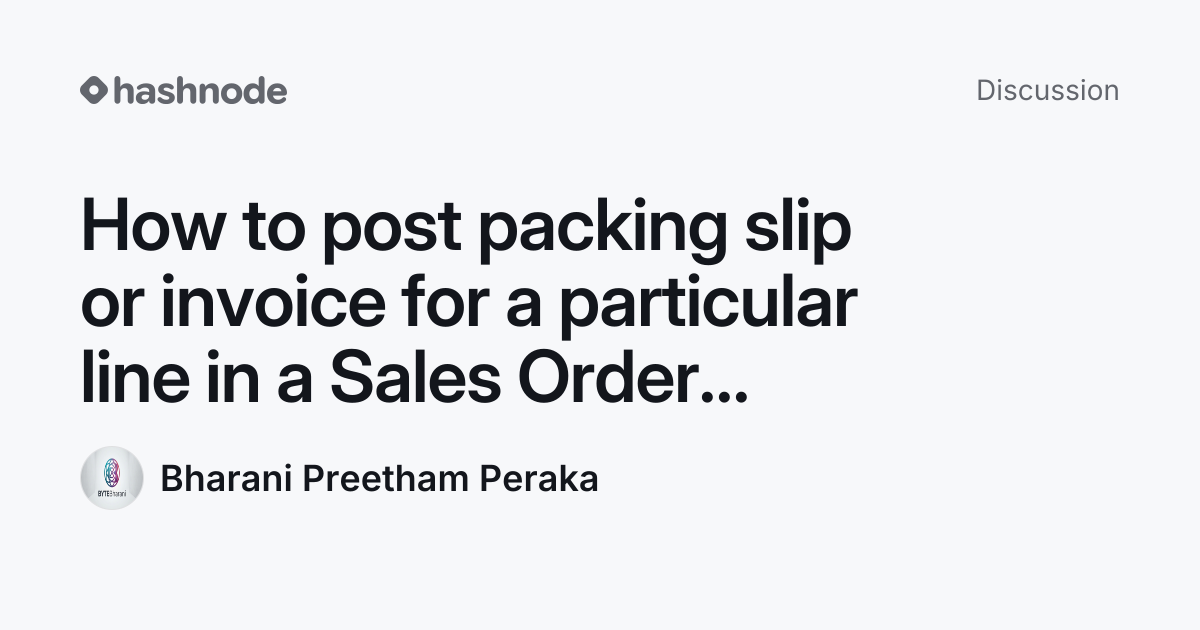 Discussion on 