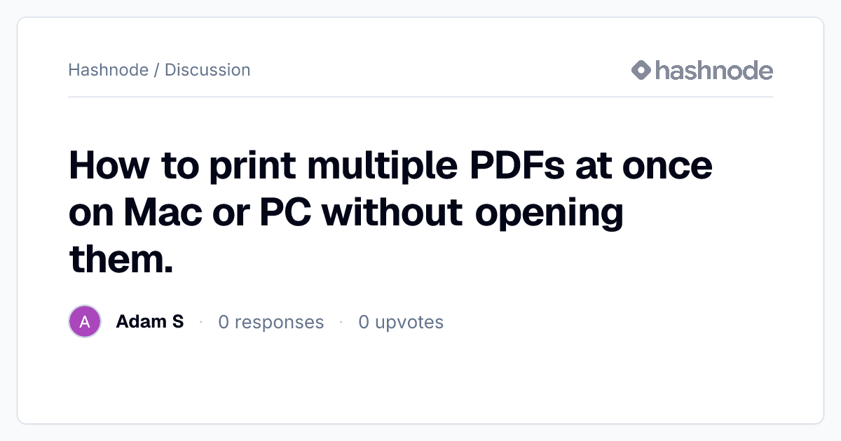 Discussion on 