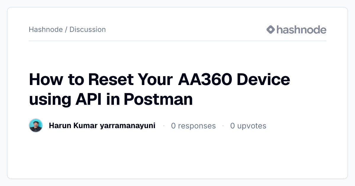 Discussion on 