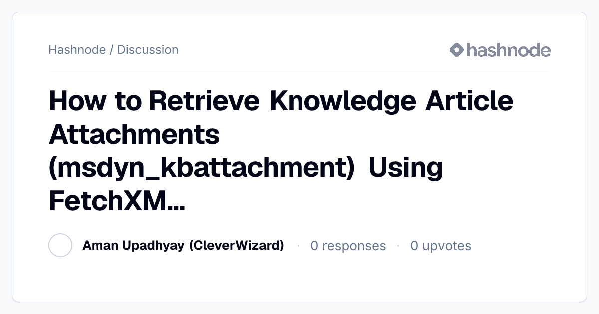 Discussion on 