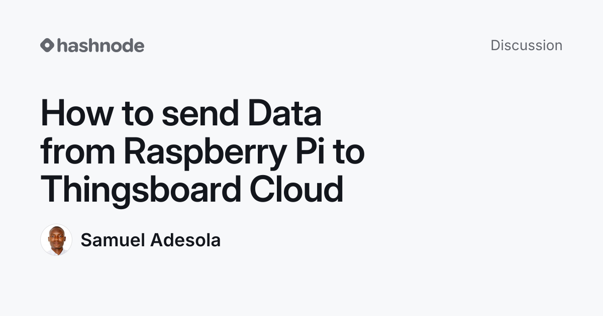 Discussion on "How to send Data from Raspberry Pi to Thingsboard Cloud ...