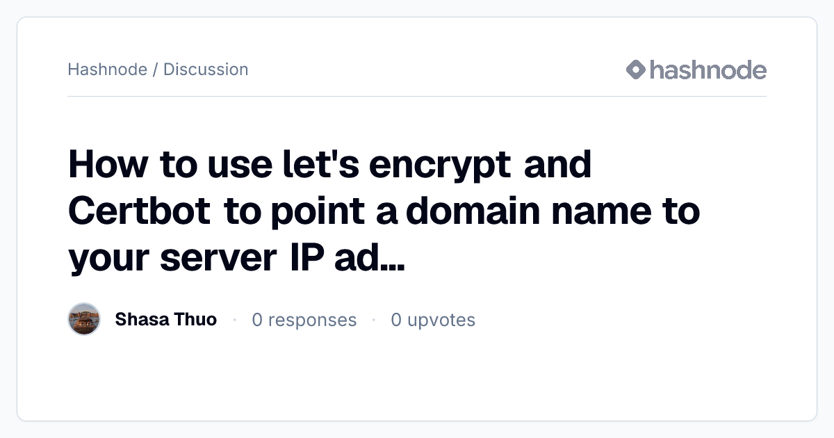 Discussion on 