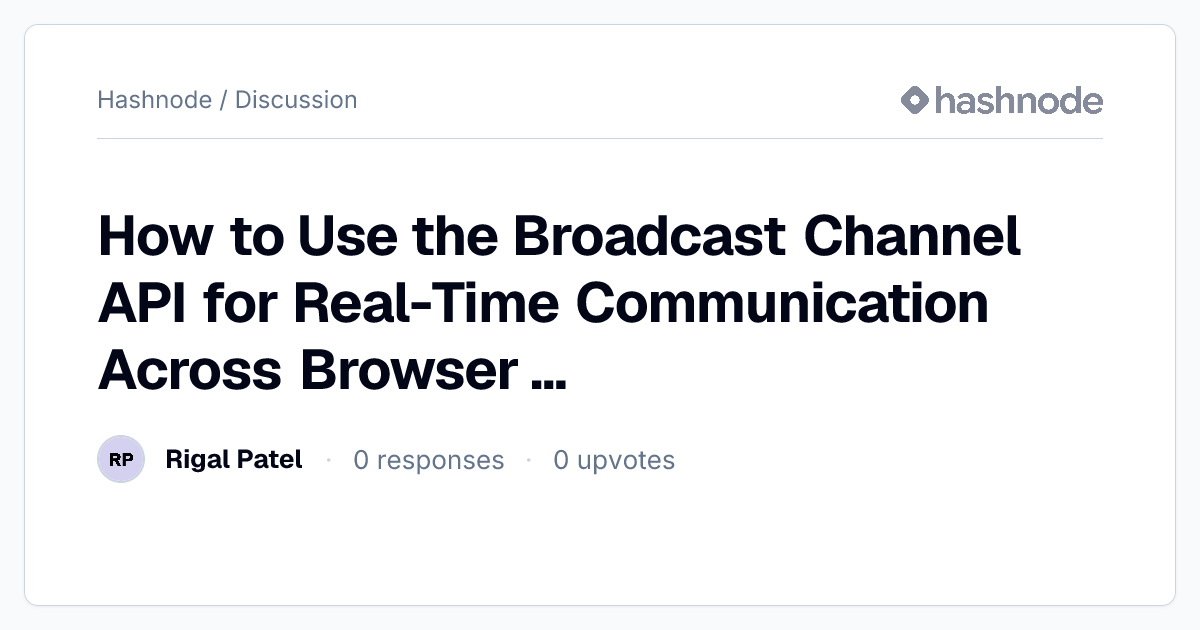 Discussion on 