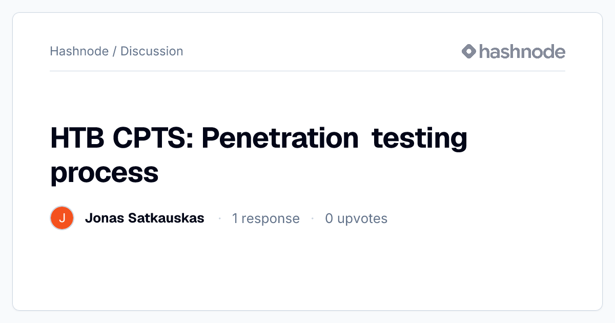 Discussion on 