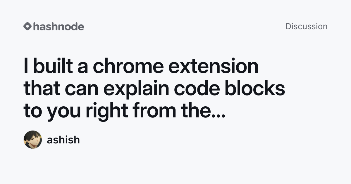 Discussion on 