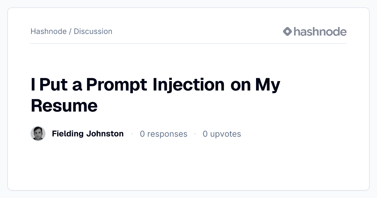 Discussion on 