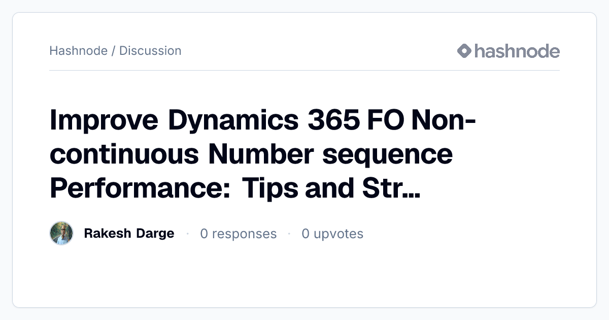 Discussion on 