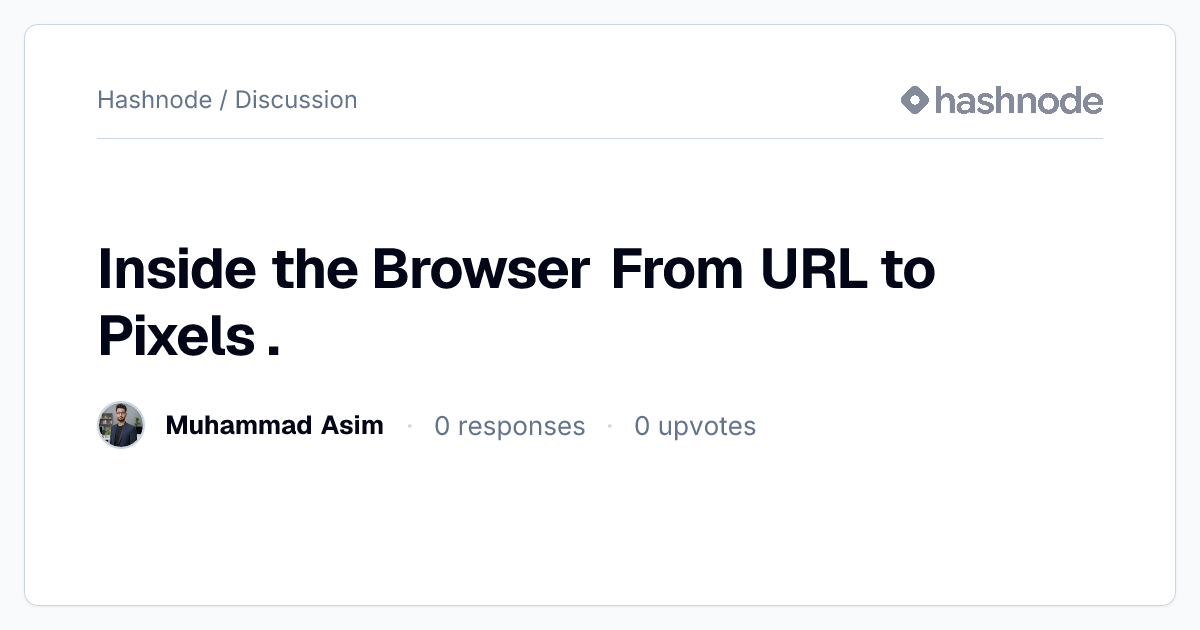 Discussion on 