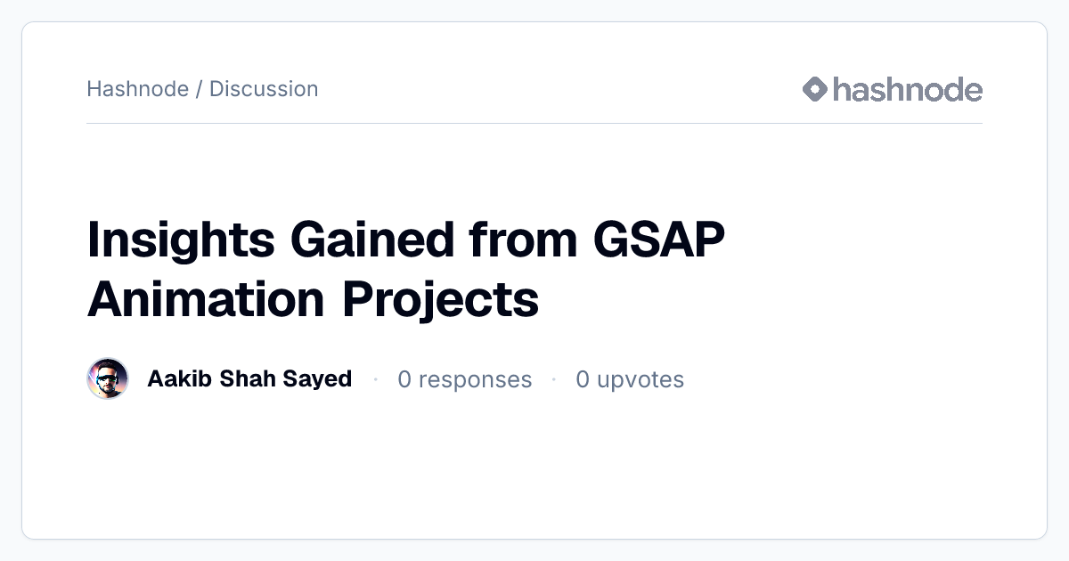 Discussion on 