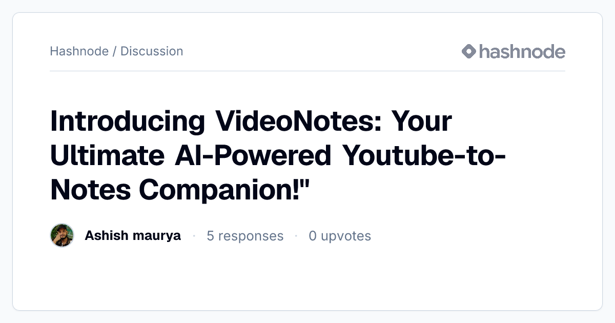Discussion on 