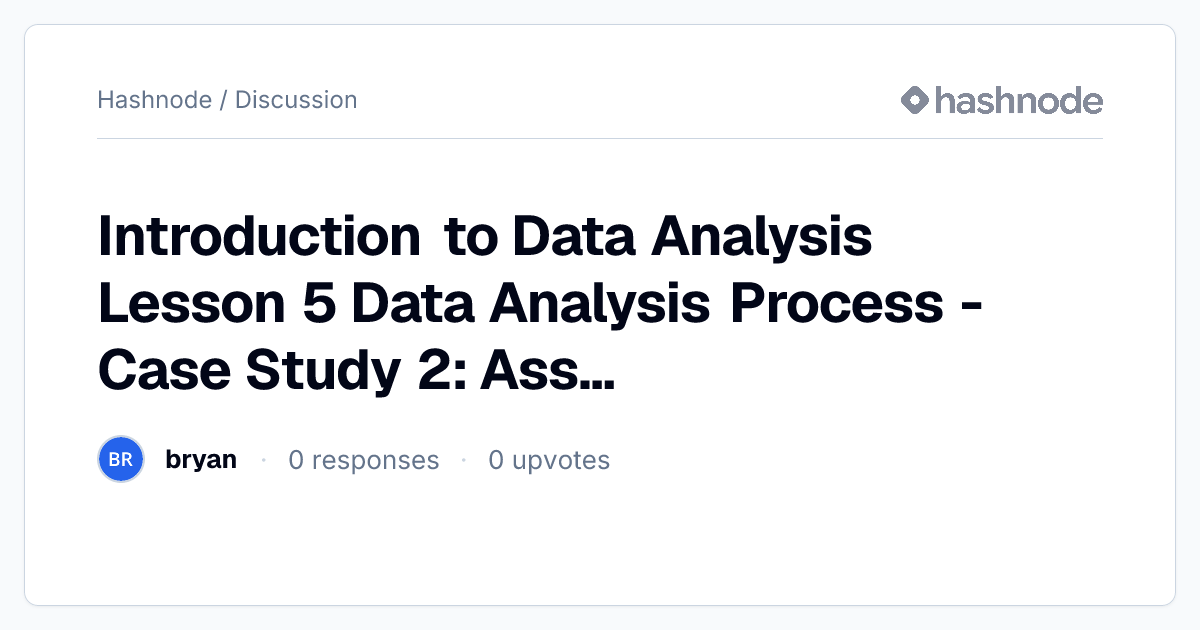 Discussion on 