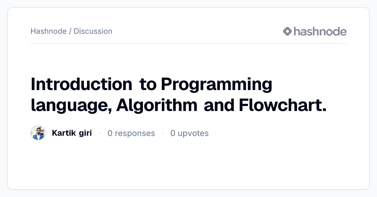 Discussion on "Introduction to Programming language, Algorithm and ...