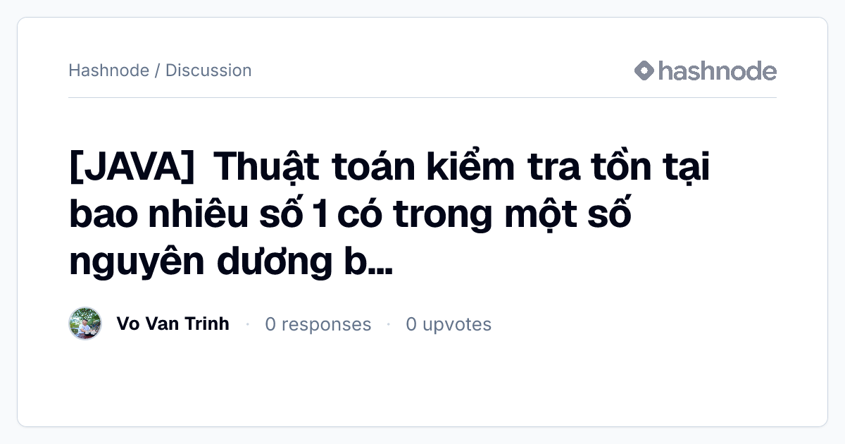 Discussion on 