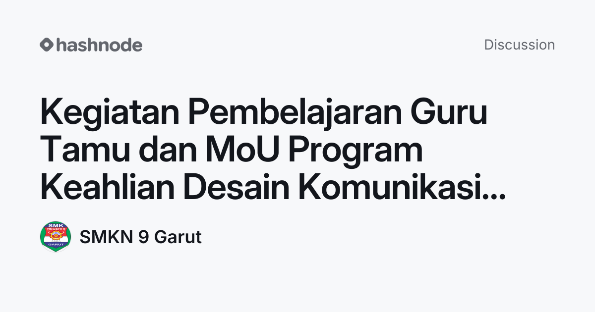 Discussion on 
