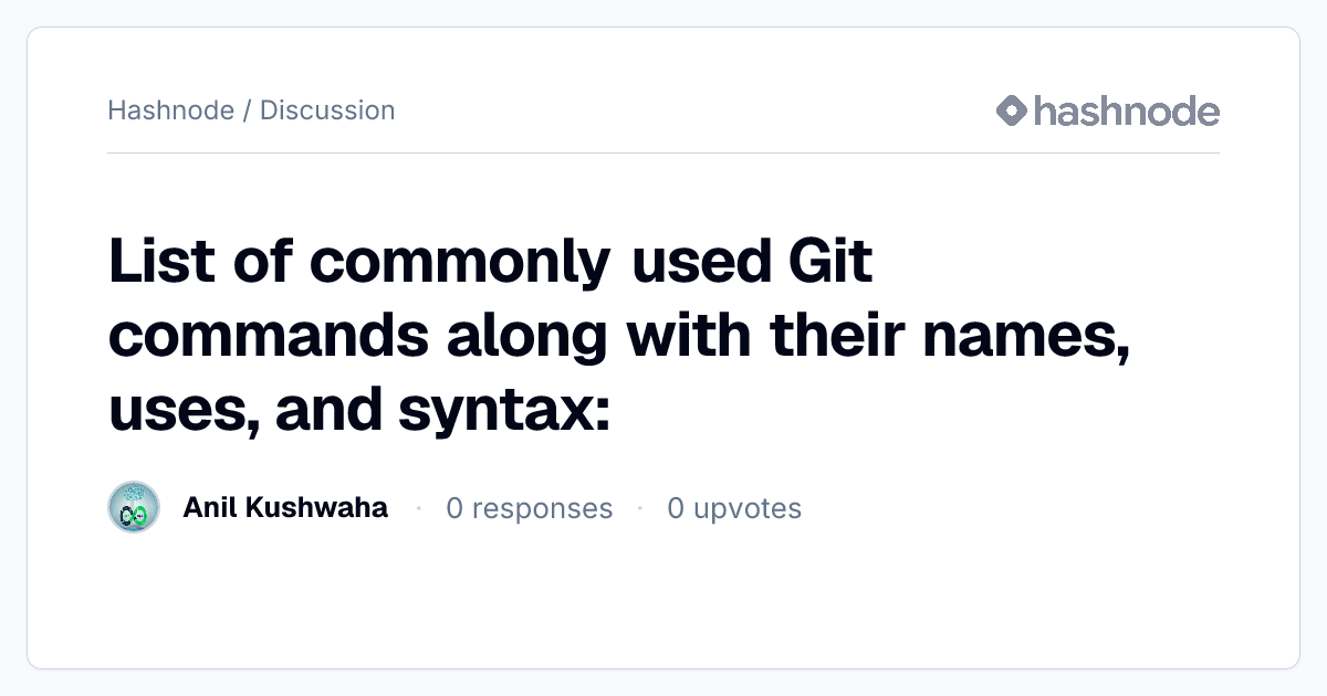 Discussion on 