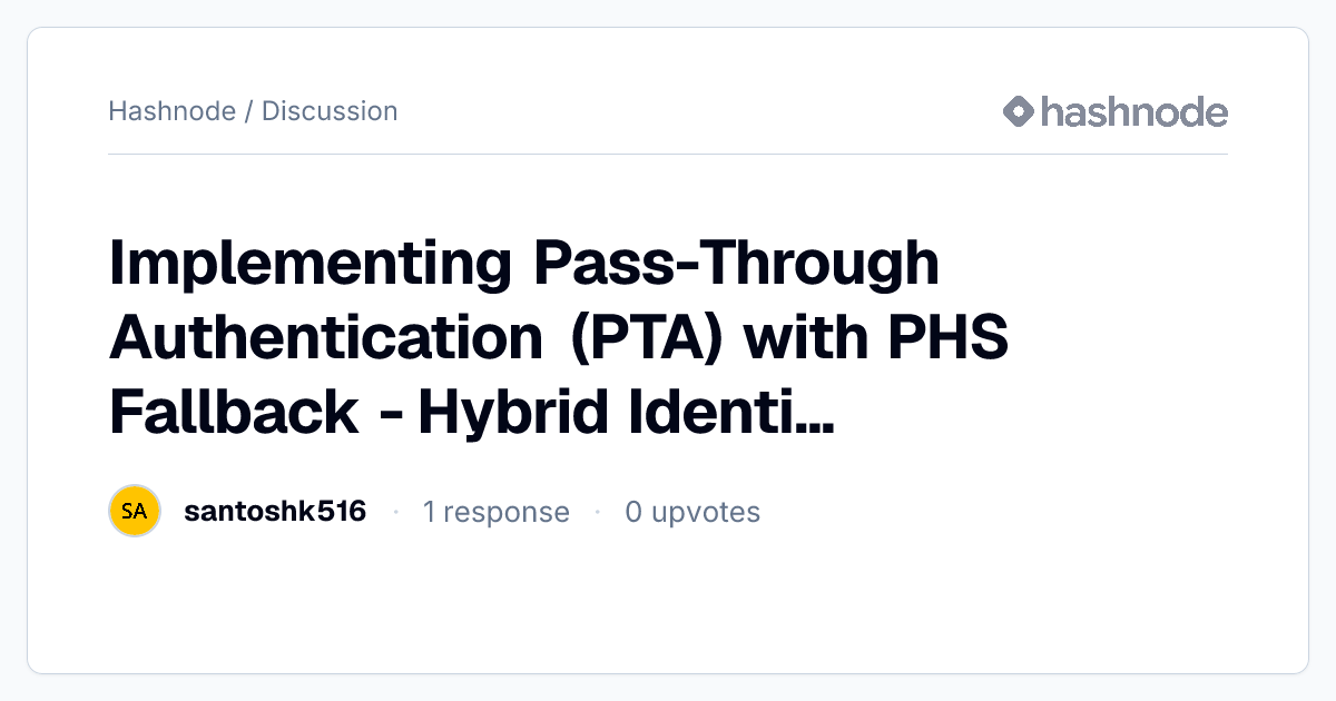 Discussion on 
