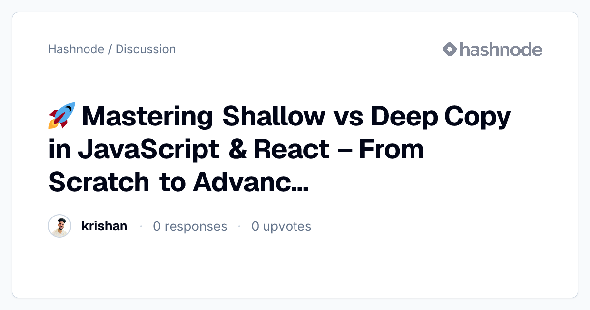 Discussion on 