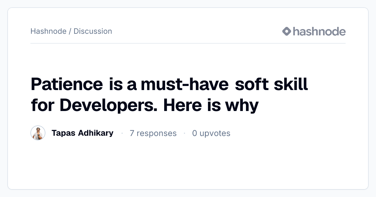 Discussion on 