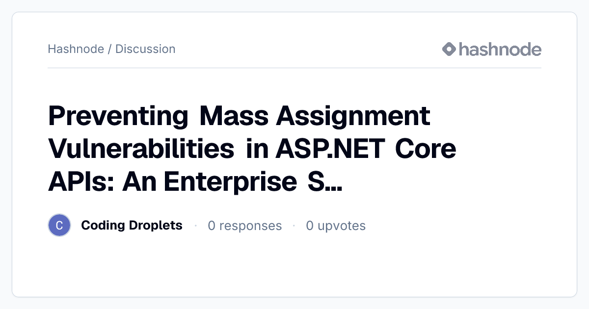 Discussion on 