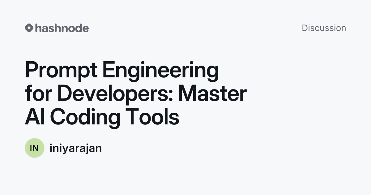 Discussion on "Prompt Engineering for Developers: Master AI Coding ...