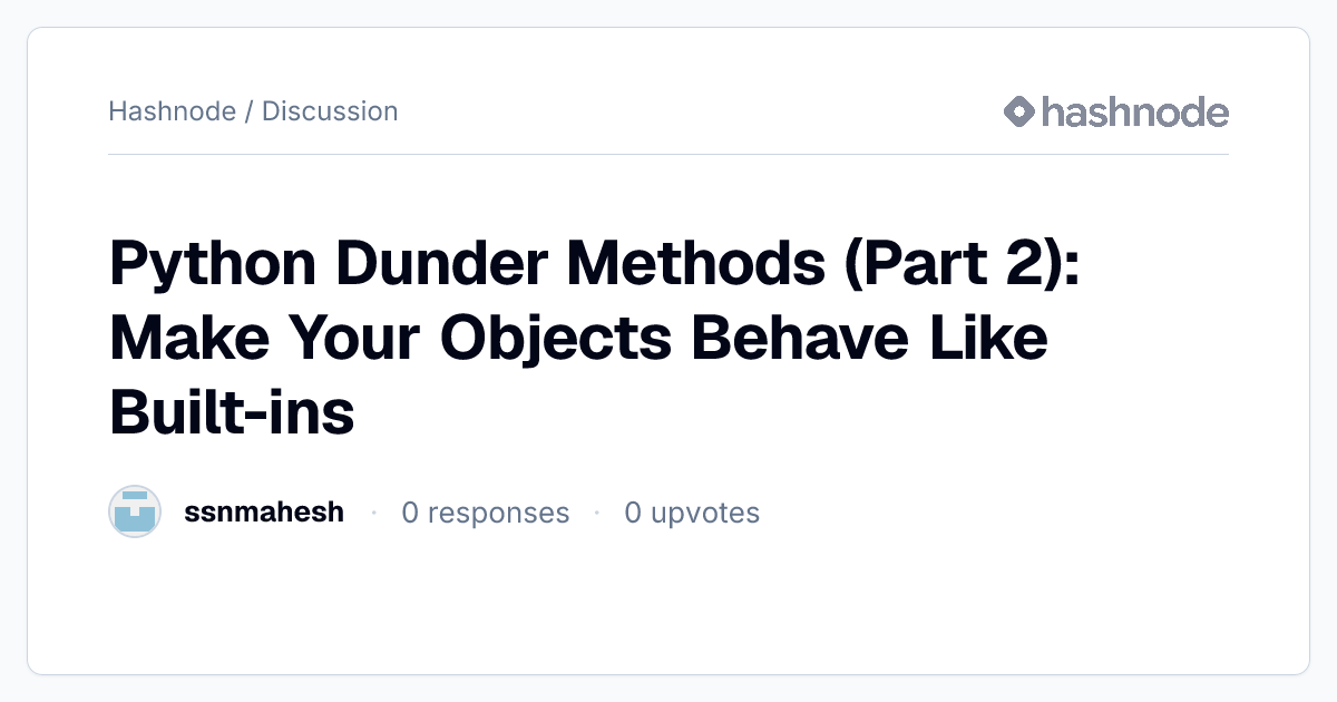 Discussion on 
