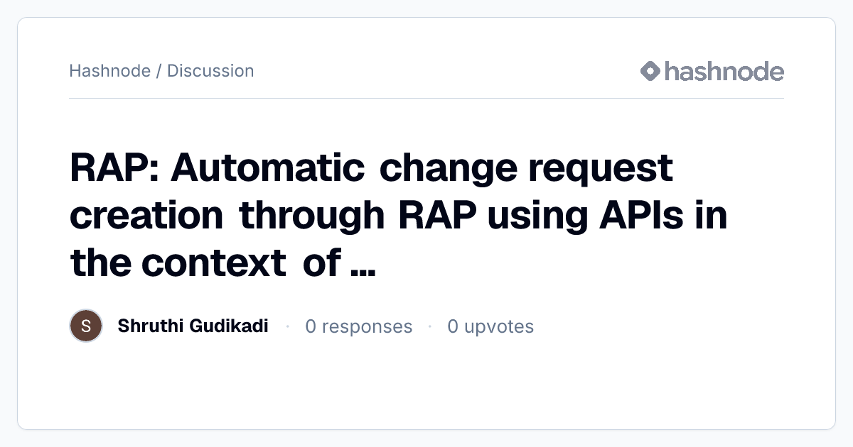 Discussion on 