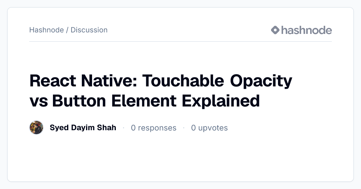 Discussion on 