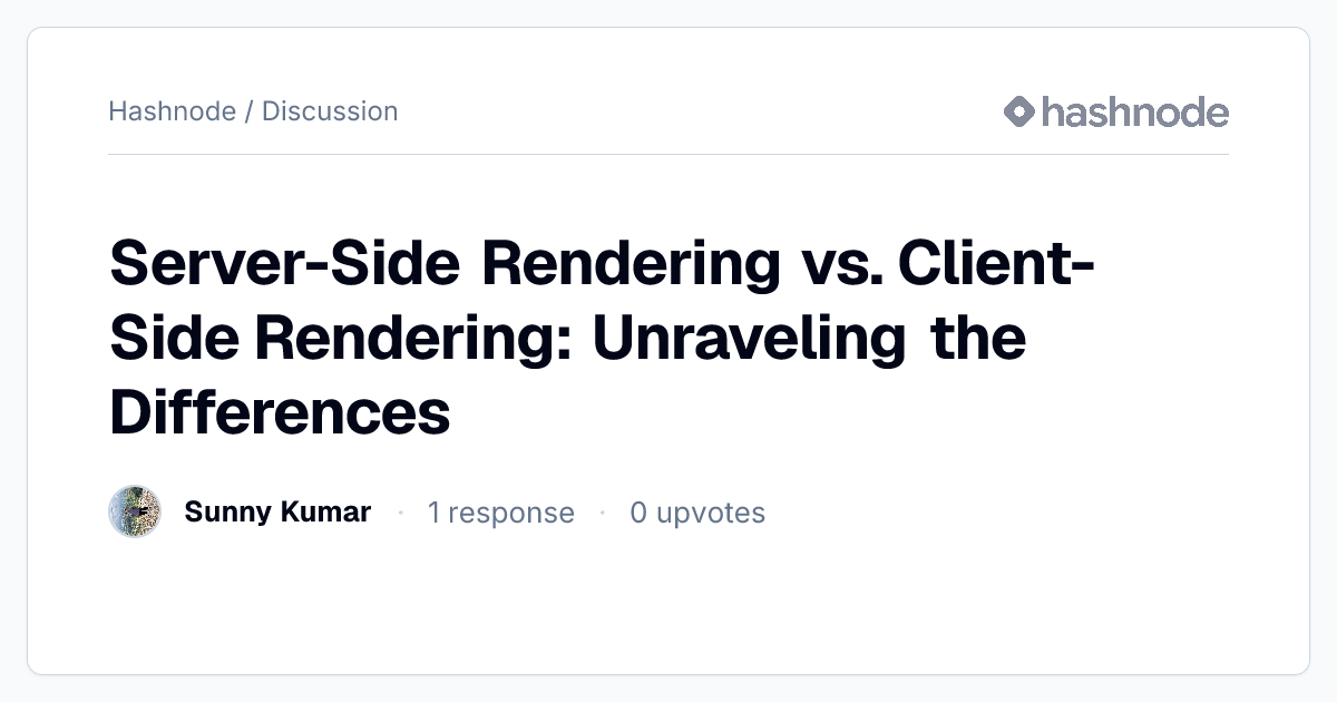 Discussion on 