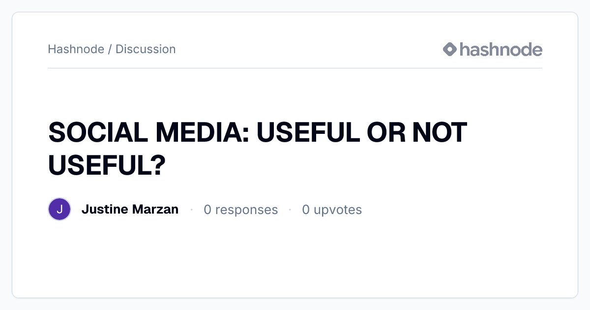 Discussion on 