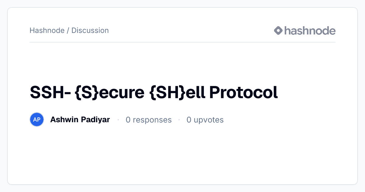 Discussion on 