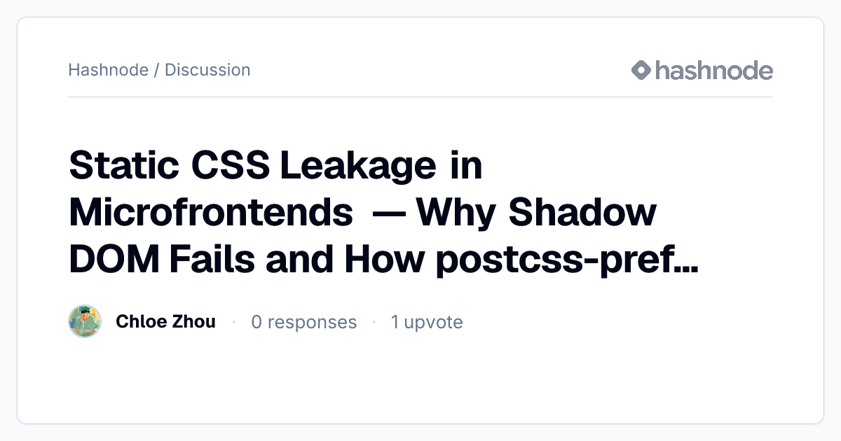 Discussion on 