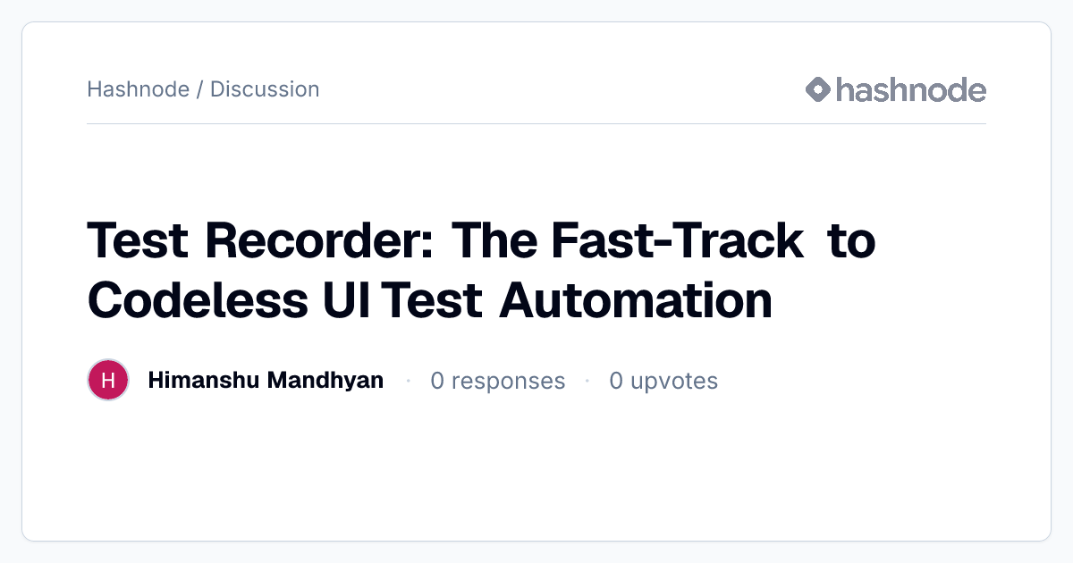 Discussion on 