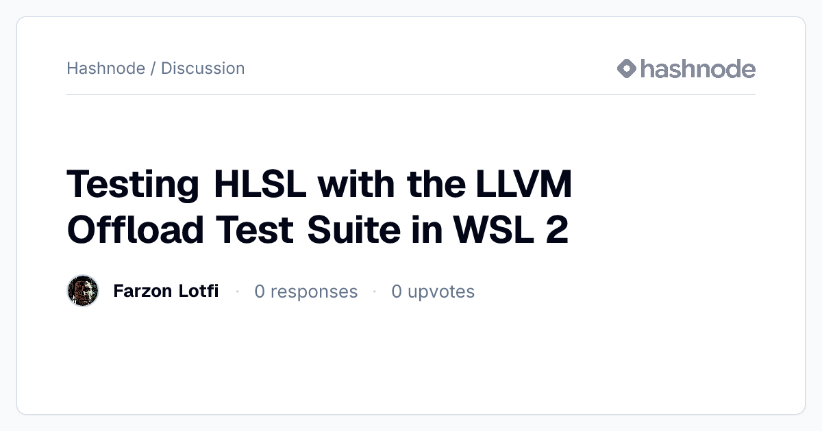 Discussion on 