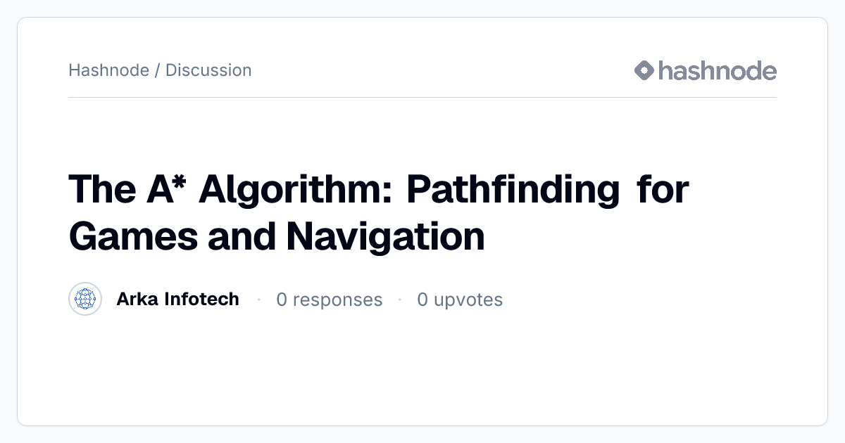 Discussion on "The A* Algorithm: Pathfinding for Games and Navigation ...