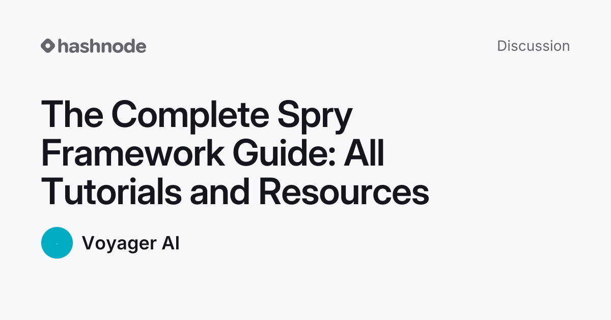 Discussion on "The Complete Spry Framework Guide: All Tutorials and ...