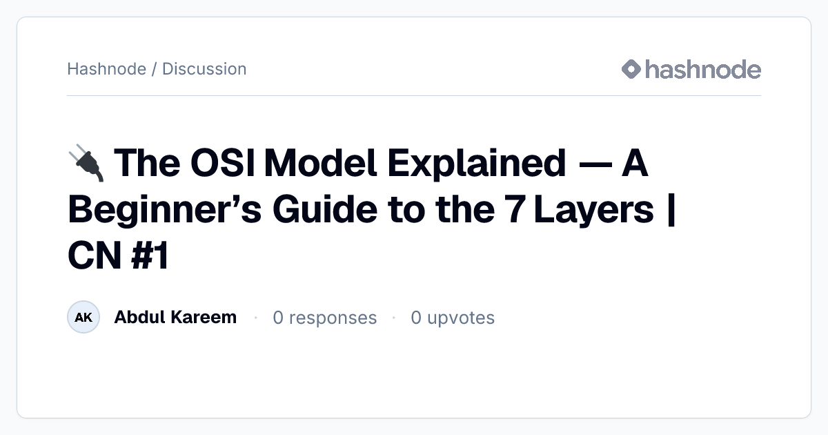 Discussion on 