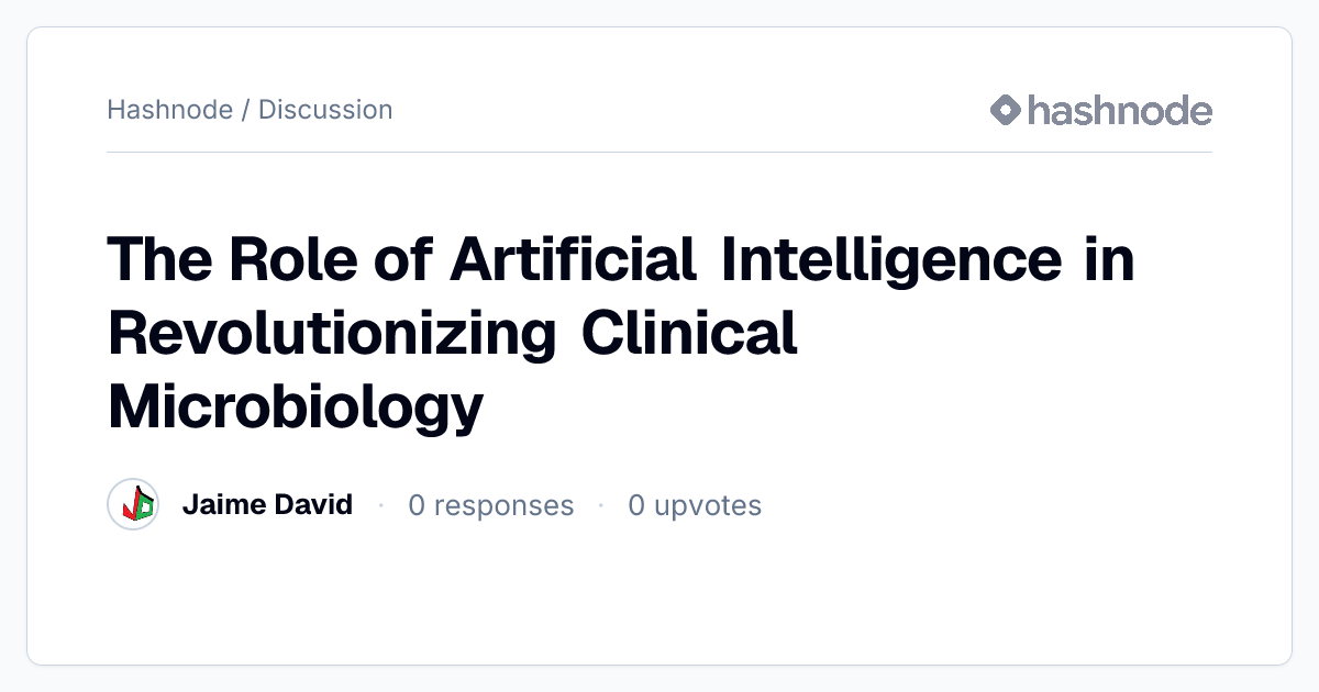 Discussion on "The Role of Artificial Intelligence in Revolutionizing ...