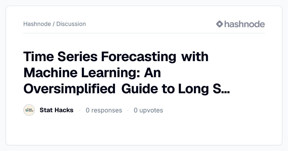 Discussion on "Time Series Forecasting with Machine Learning: An ...
