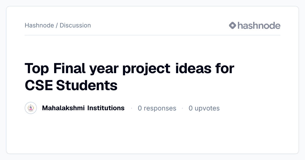 Discussion on 